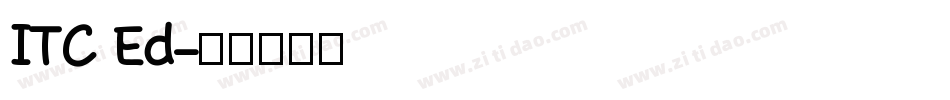 ITC Ed字体转换